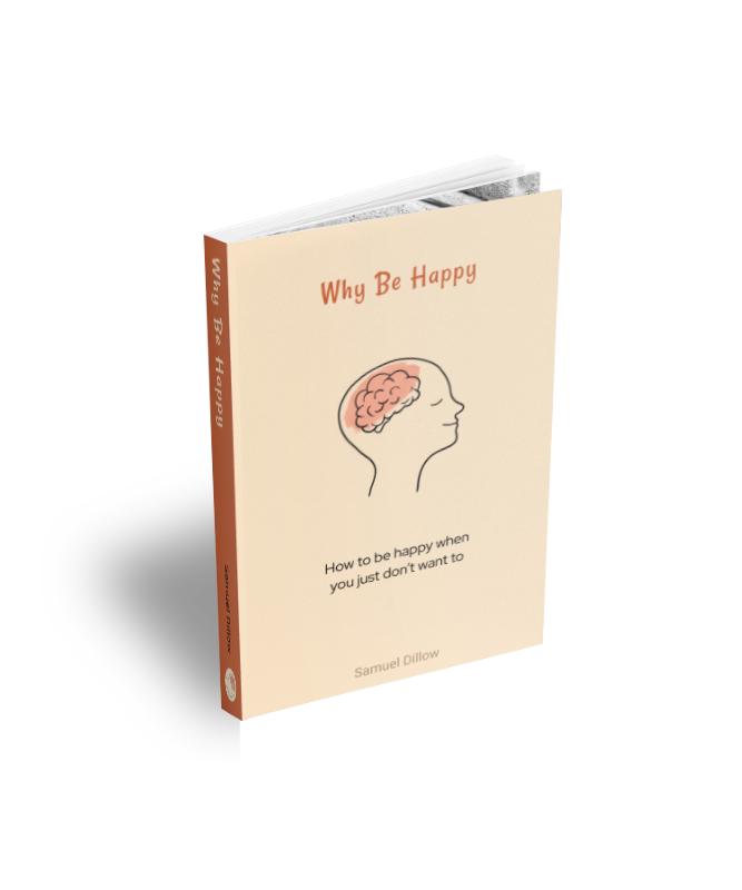 Why Be Happy book cover mockup